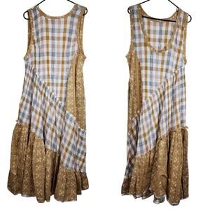 Free People No Stress Patchwork Dress